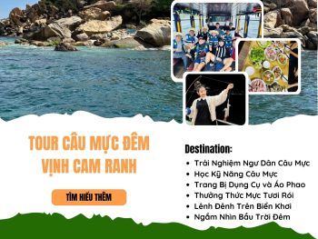 Tour Câu Mực Đêm Cam Ranh - Trải nghiệm độc đáo