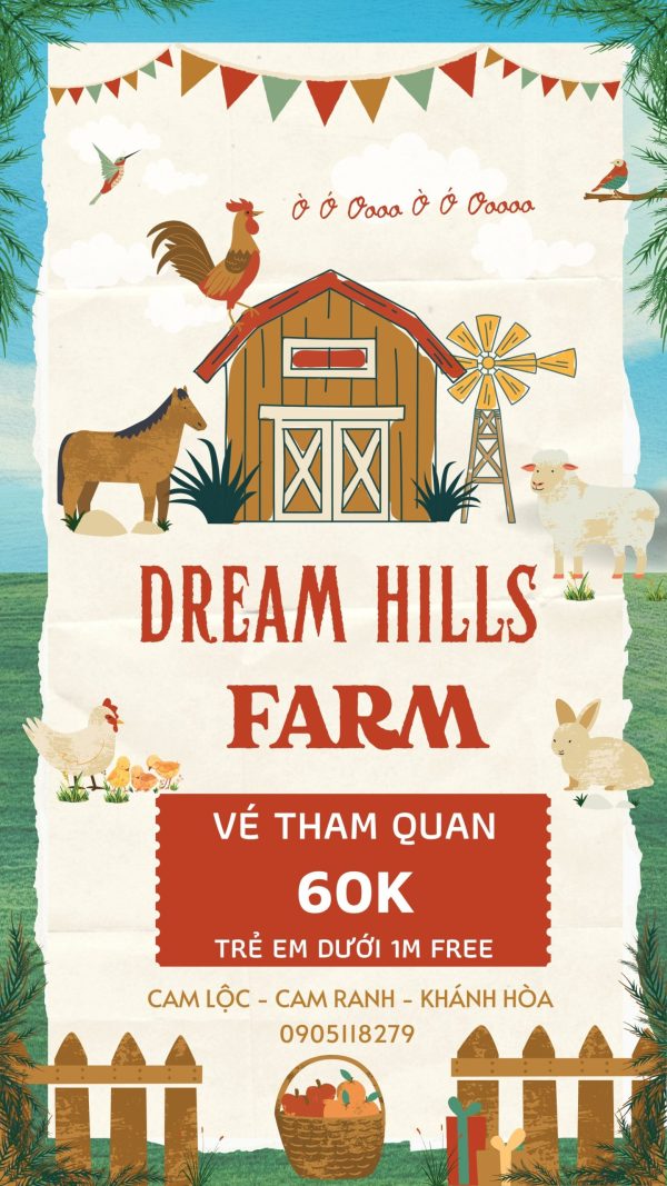 vé tham quan dream hills farm