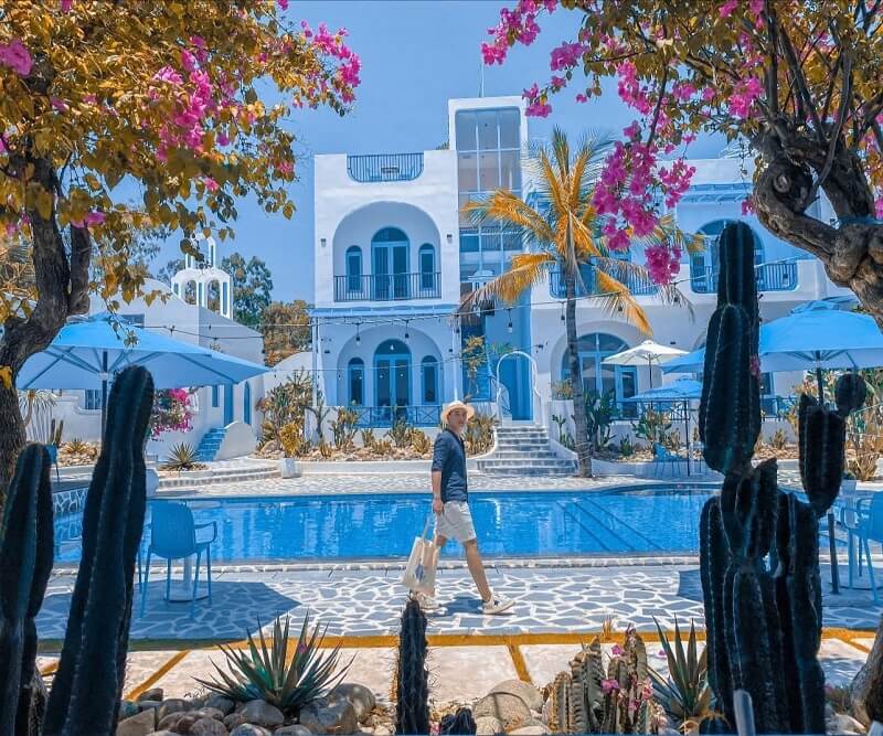 hồ bơi ở santorini villa