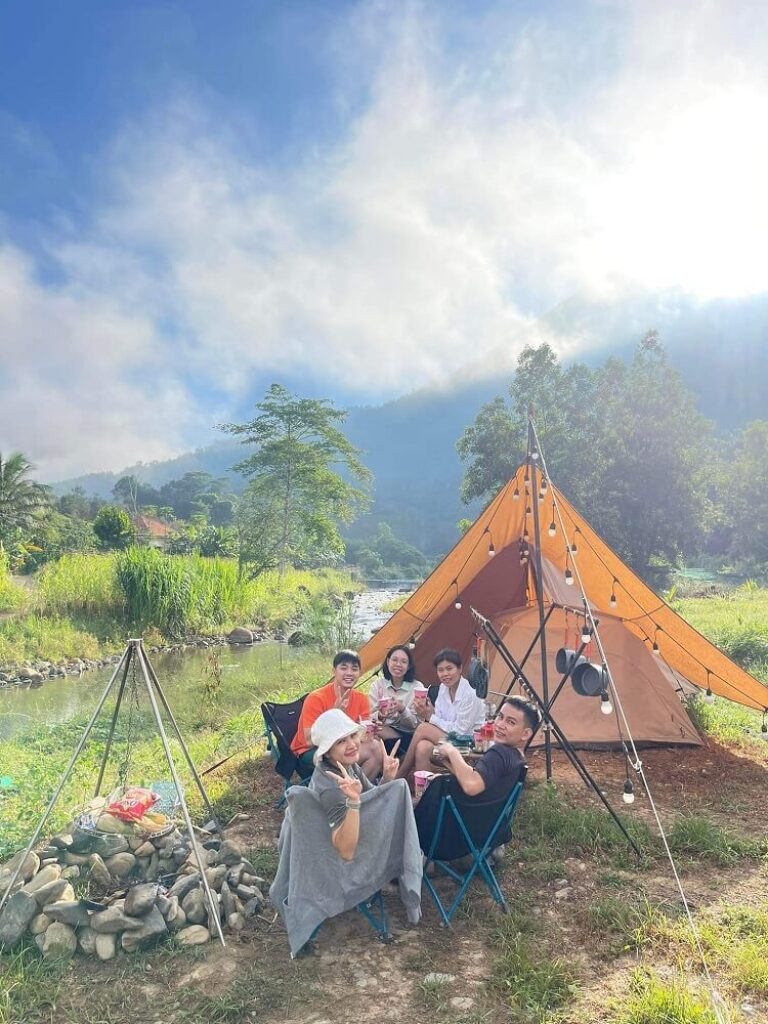 cafe tại điểm khánh sơn ecotourism