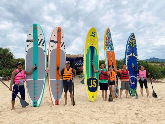 neo sup và check in tại biển bãi dài