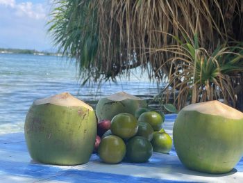 cam ranh boat trip set up một buổi dã ngoại cho khách